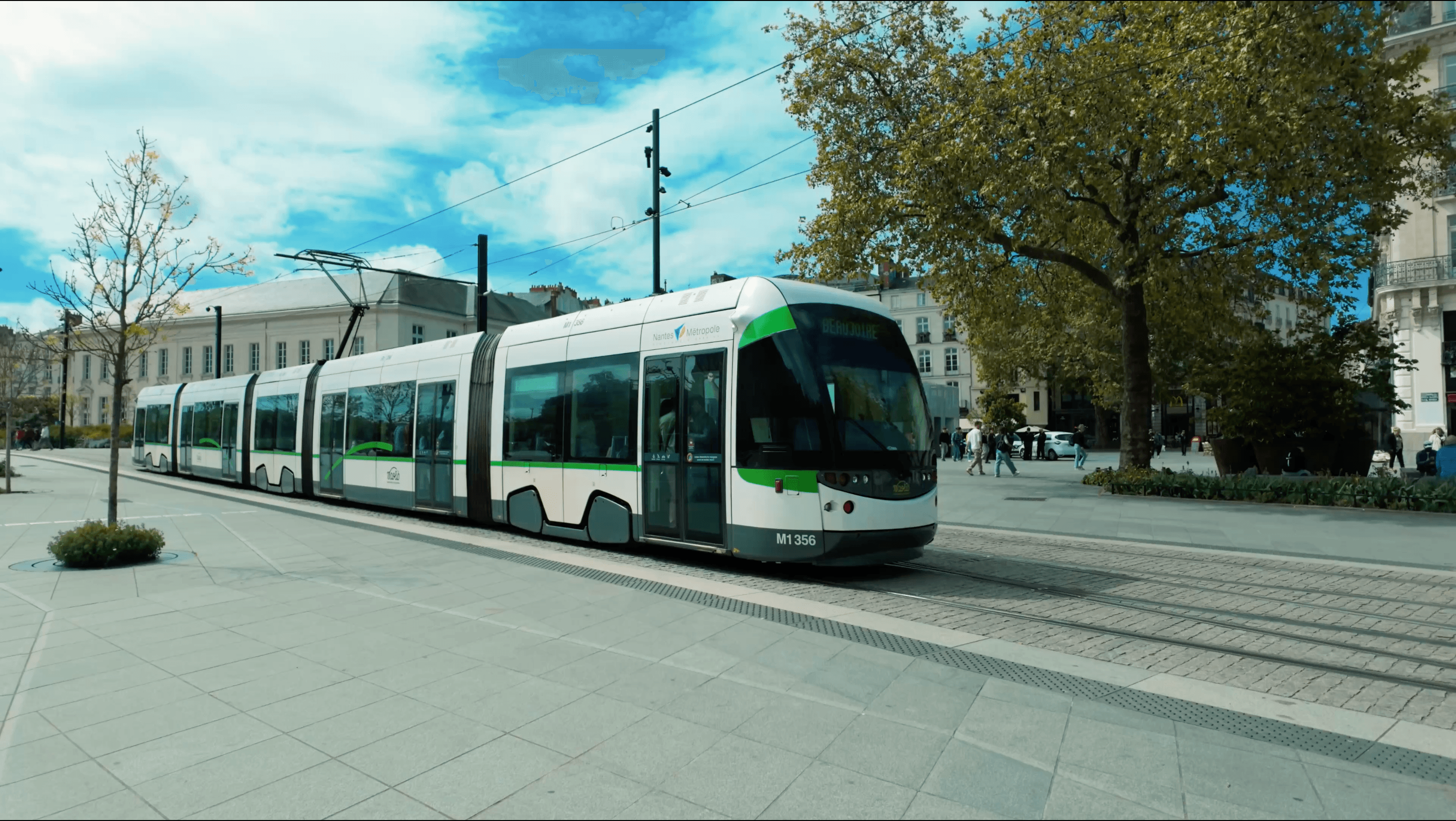 Tram avant traitement colorimétrique — D‑Log M brut